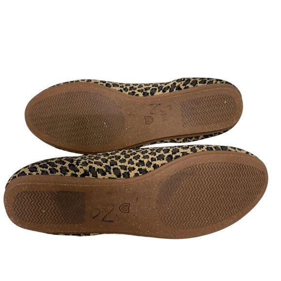Rothy's The Loafer Little Cat Leopard Animal Print Ballet Flats women's size 9.5 - Picture 7 of 9